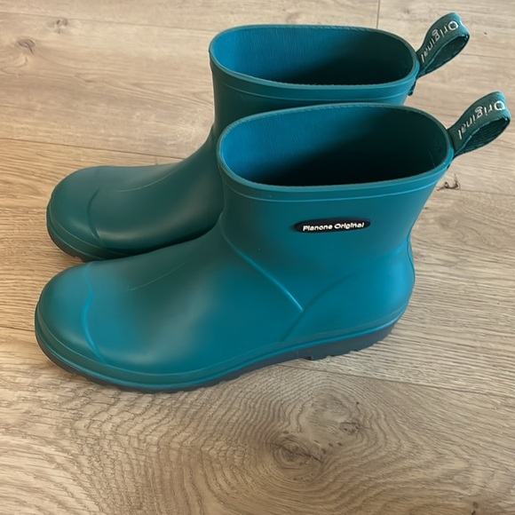 Planone Short Rain Boots Fashion Waterproof Chelsea Boots for
Women Turquoise 8 - Picture 2 of 7